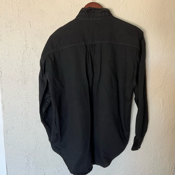 Black Embroidered Boat Buttondown - Picture 5 of 8